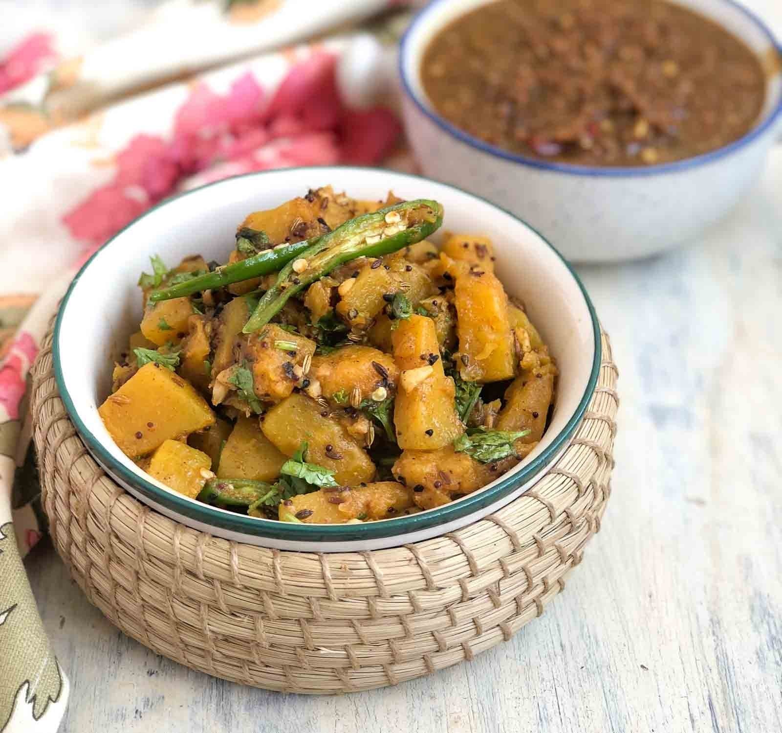 Achari Pumpkin Sabzi