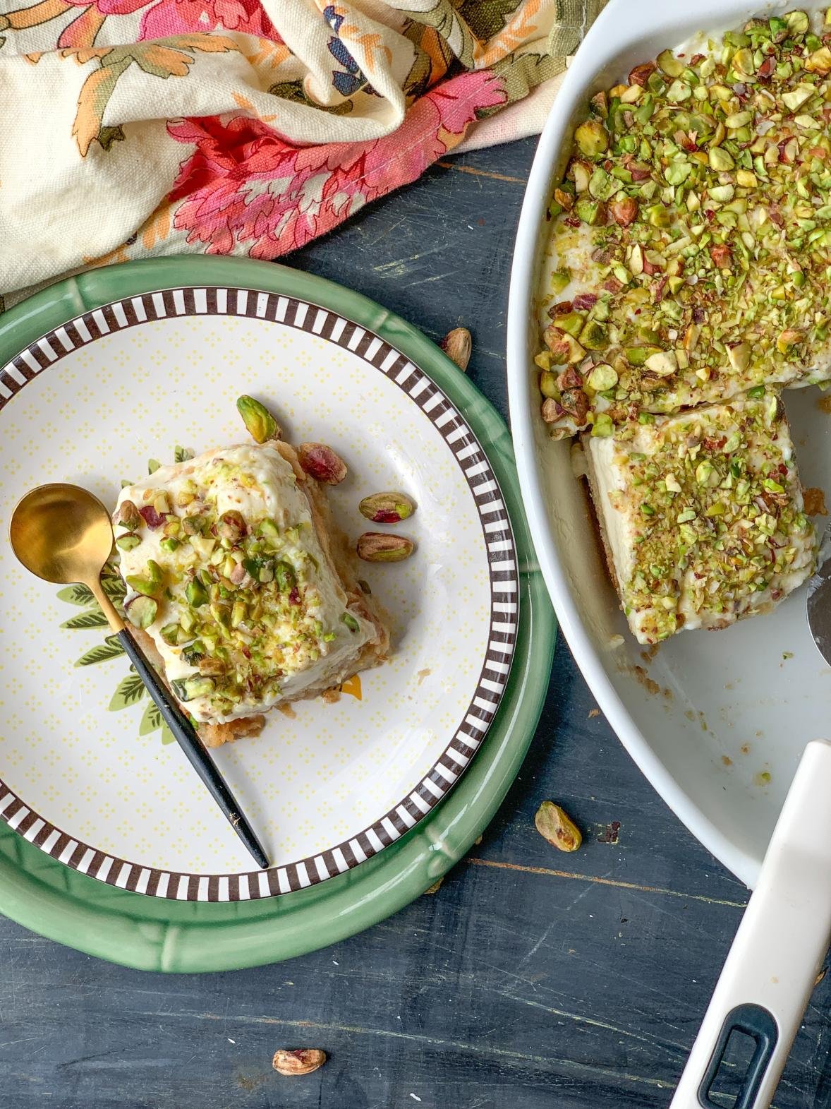 Aish el Saraya (Lebanese Bread Pudding)
