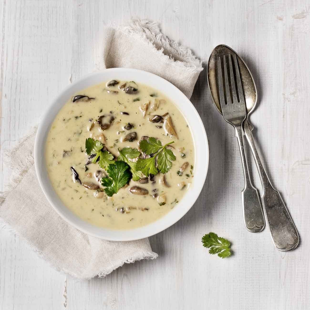 Almond Cashew Mushroom Curry