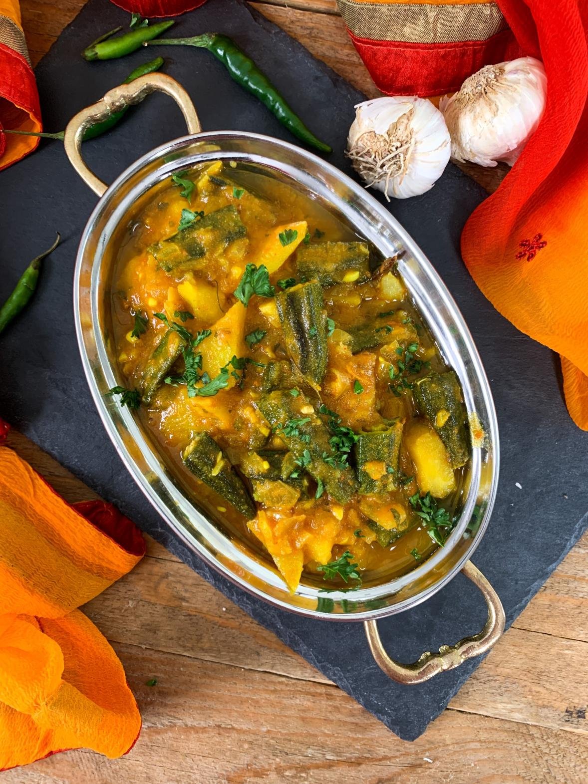 Aloo Bhindi Masala Gravy