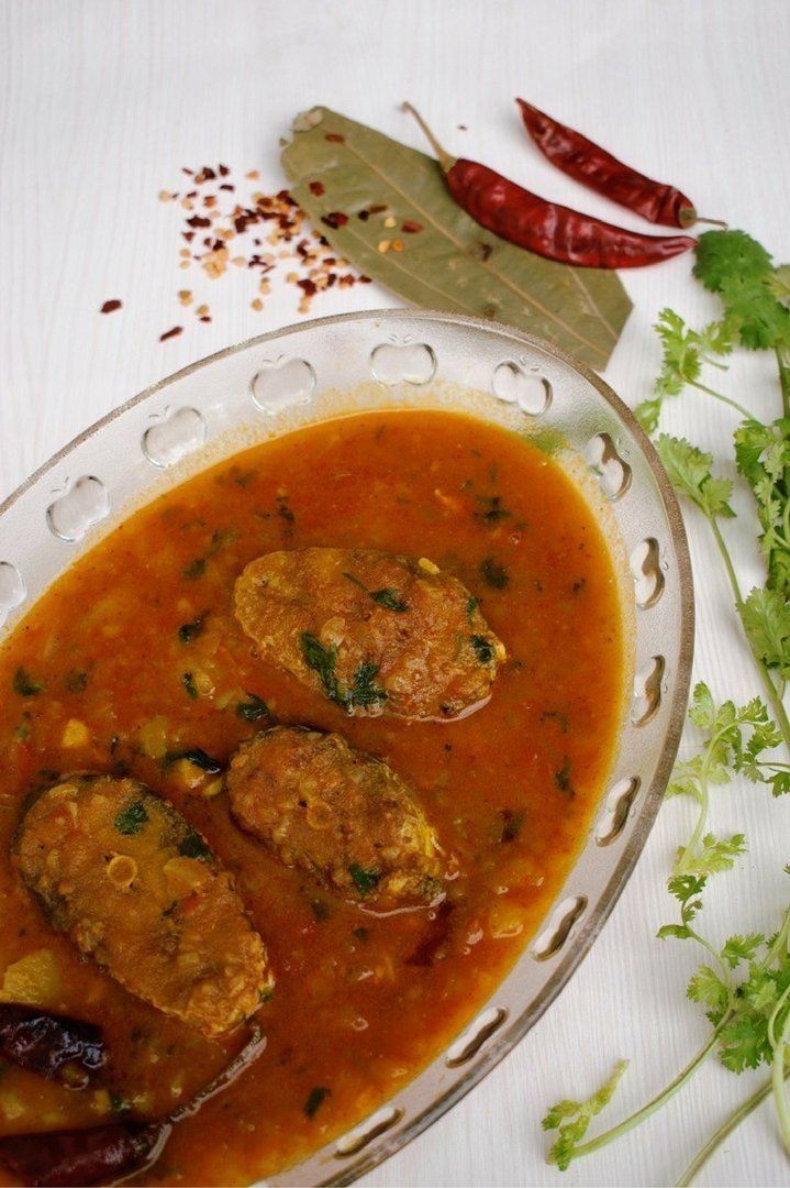 Assamese Fish Curry with Potatoes and Tomatoes