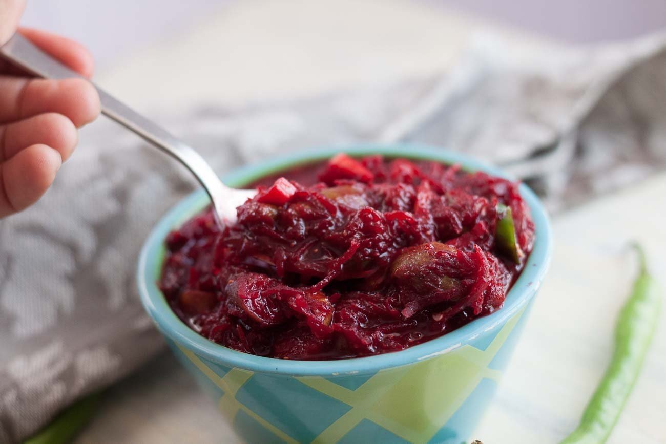 Beetroot and Fig Chutney