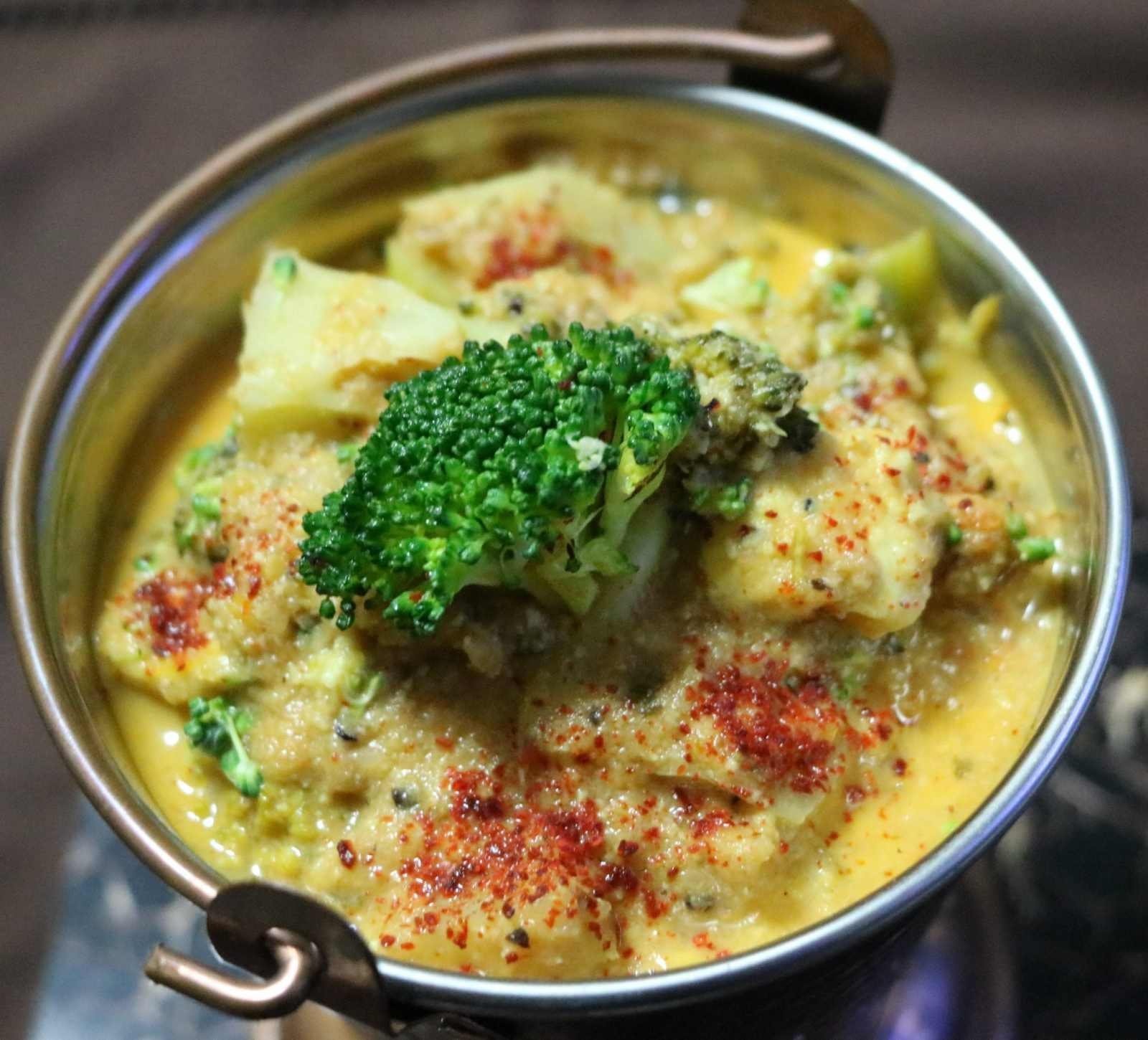 Broccoli, Paneer and Peanut Masala
