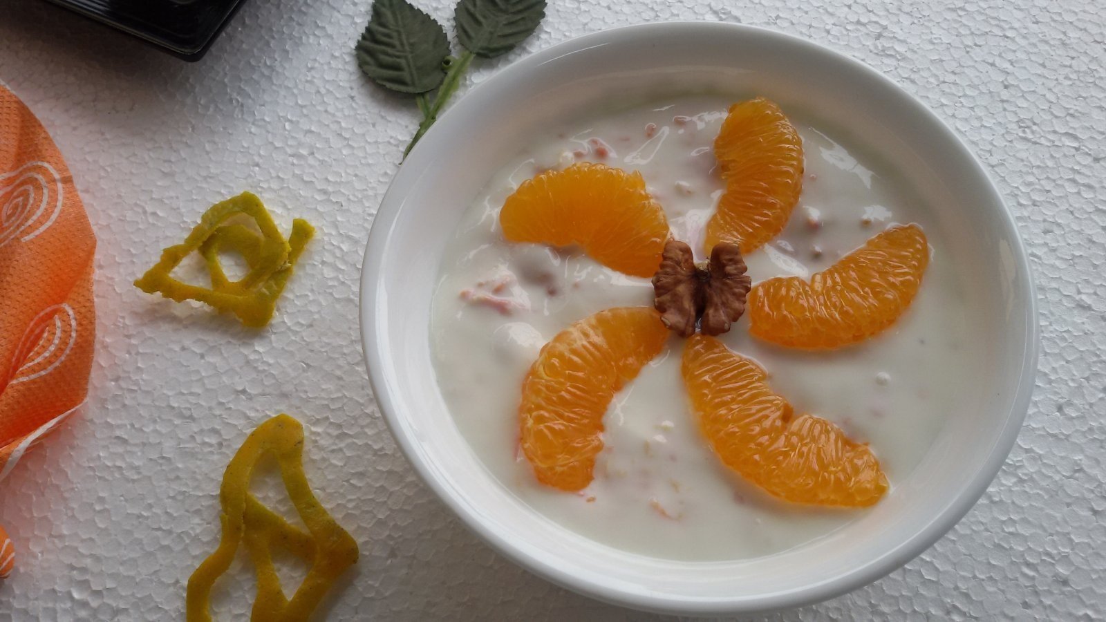 Carrot, Orange and Walnut Raita
