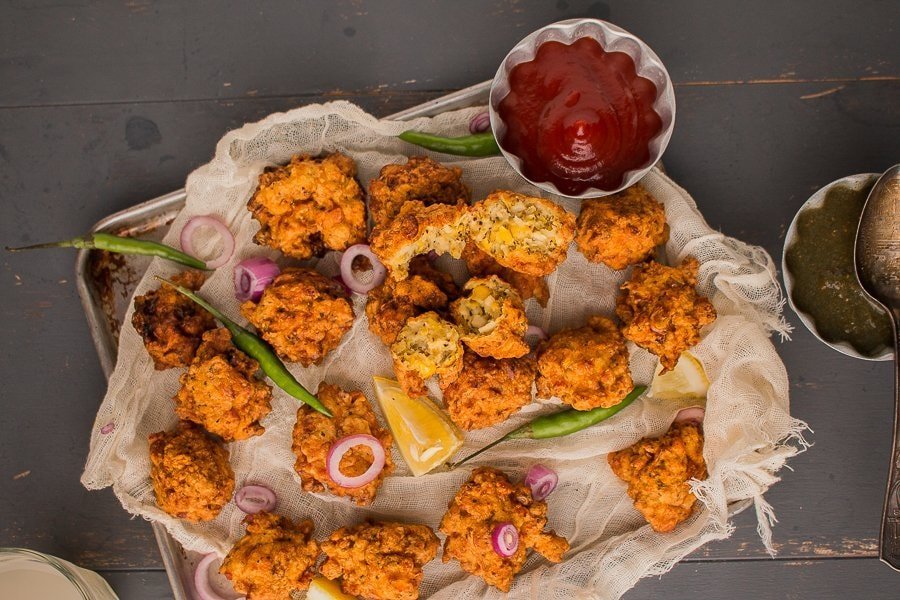 Chicken and Corn Fritters