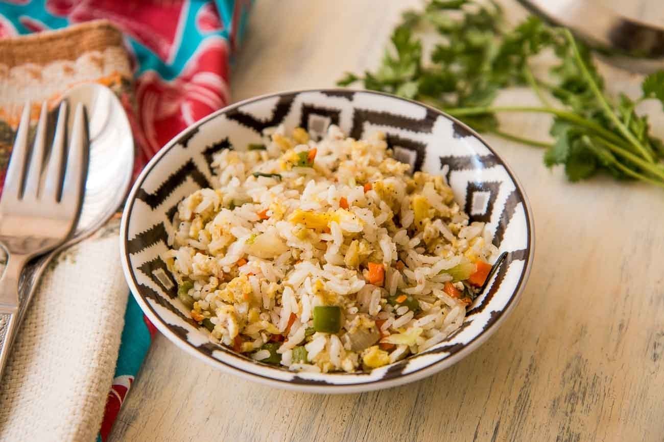 Chinese Egg Fried Rice with Oats