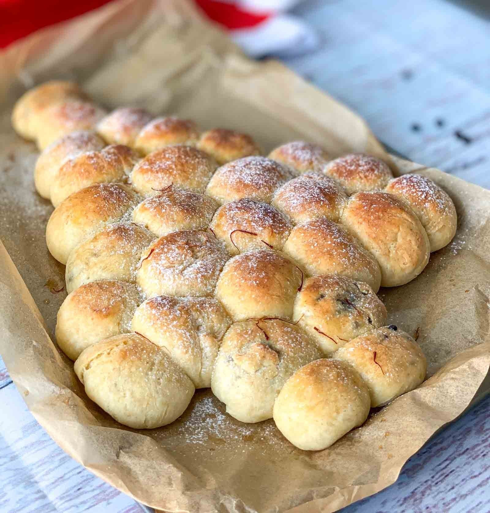 Chocolate Honeycomb Buns