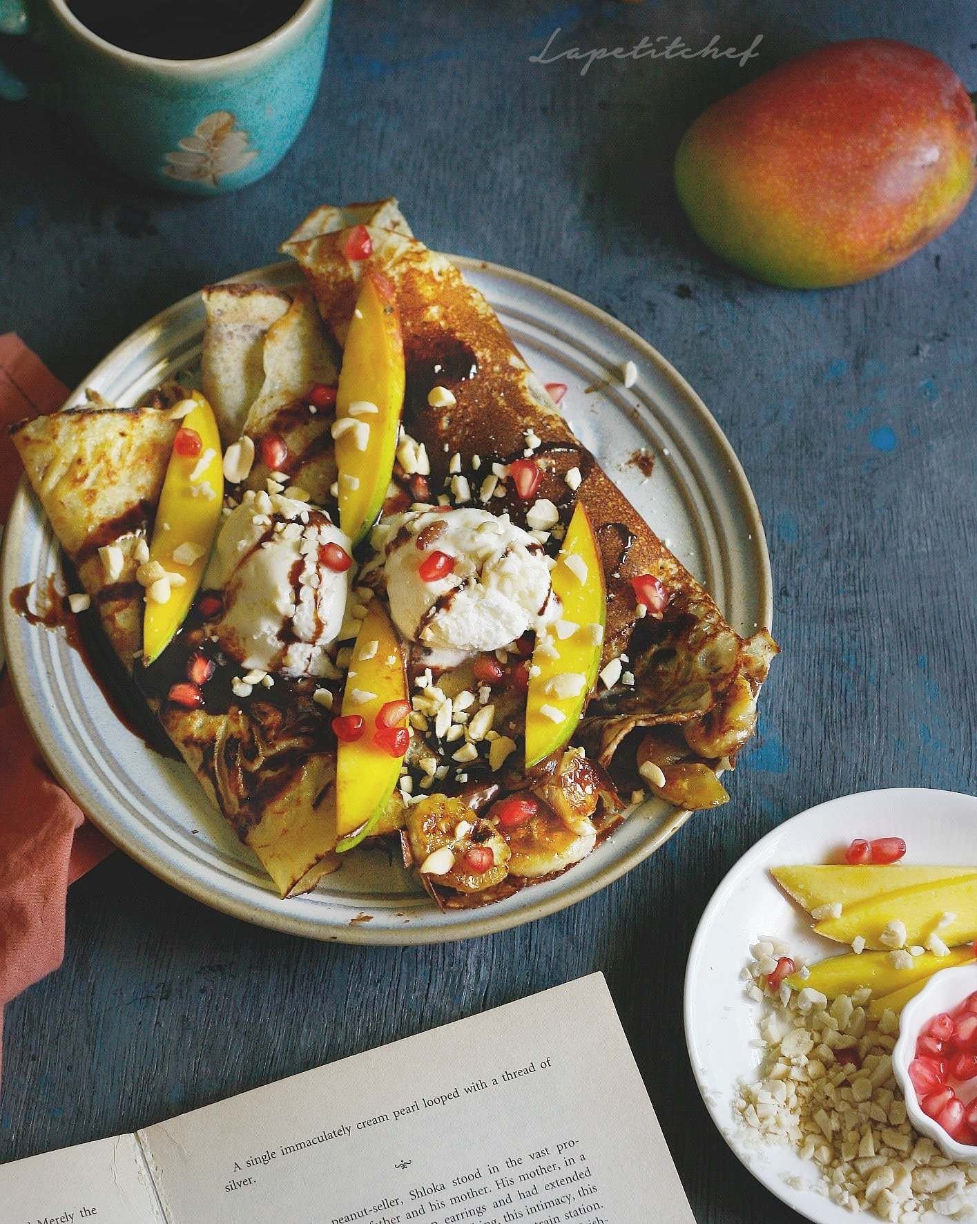 Nutella and Seasonal Fruit Crepes - World Breakfast