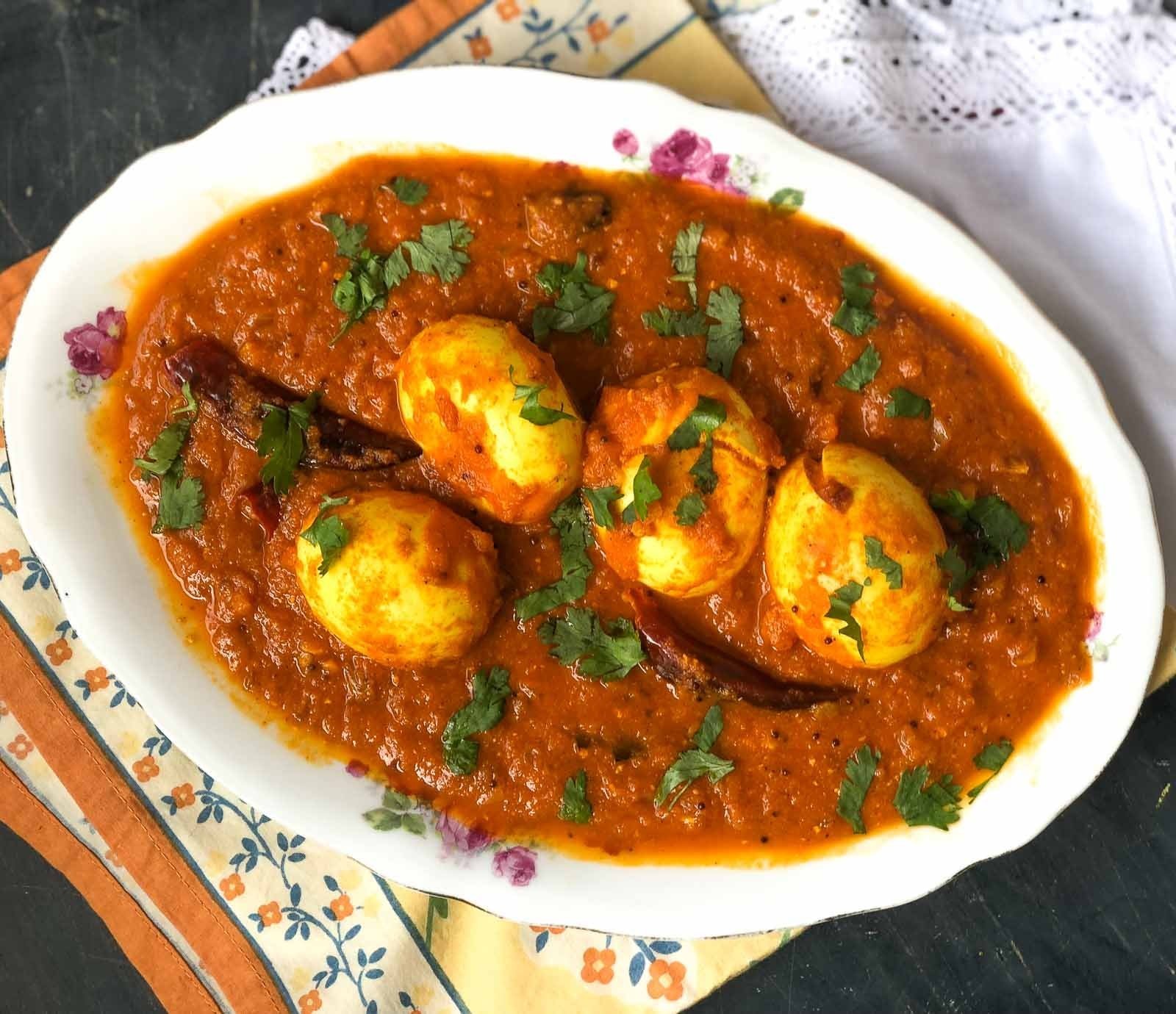 Dhaba-Style Egg Curry in an Electric Pressure Cooker