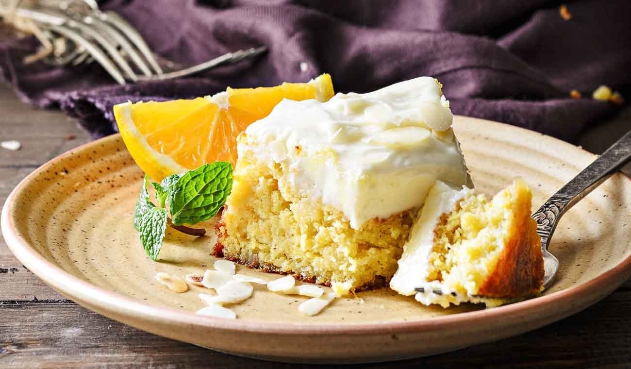 Flourless Orange Cake with Cream Cheese Frosting