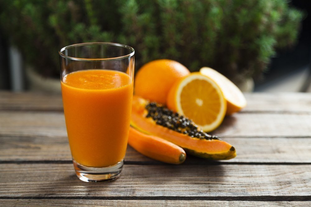 Carrot, Orange and Papaya Smoothie
