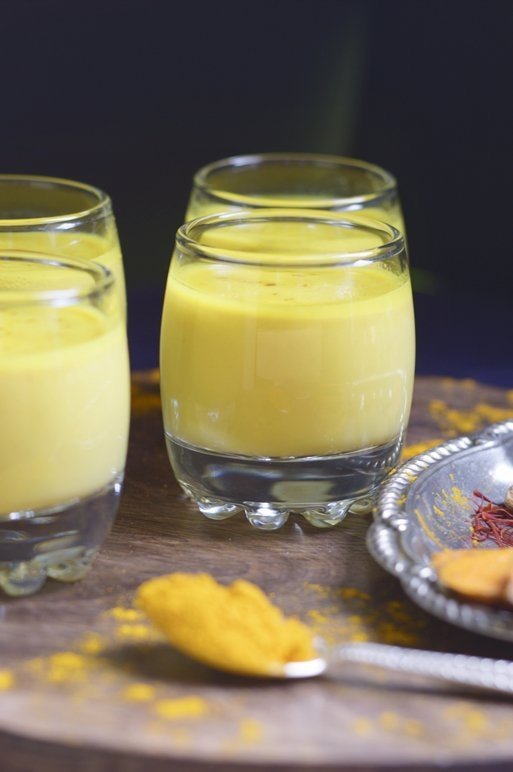 Turmeric Almond Saffron Milk