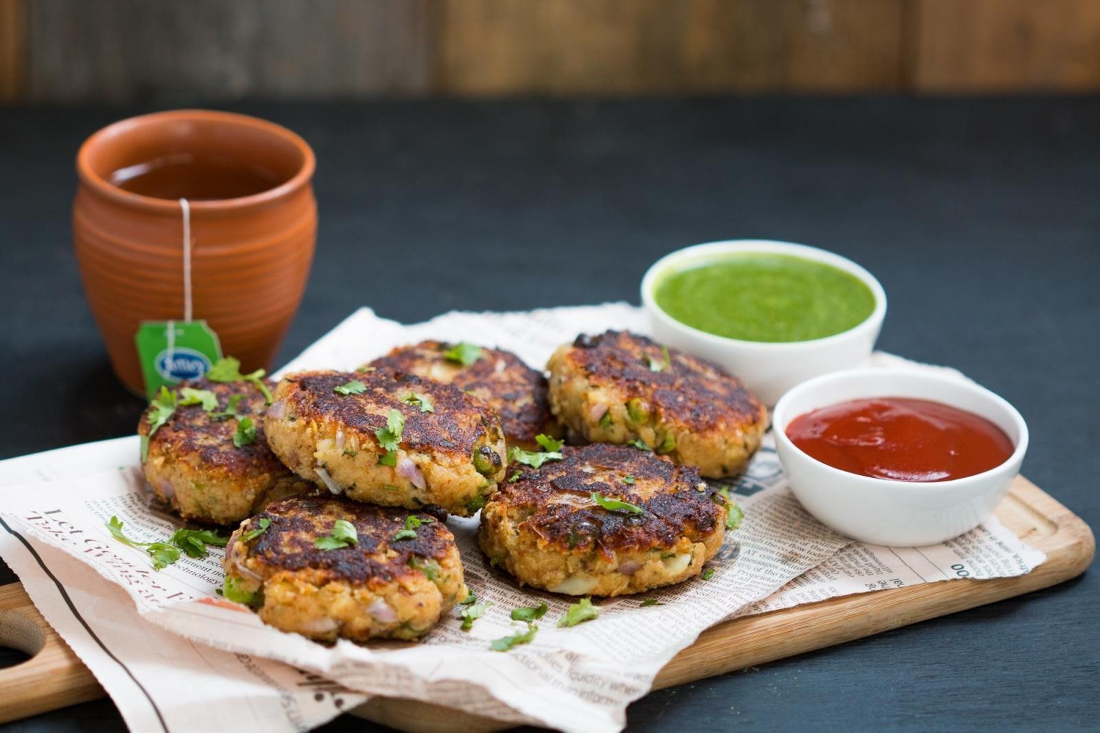 Green Peas, Potato and Paneer Tikki