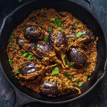 Stuffed Baby Brinjal Curry
