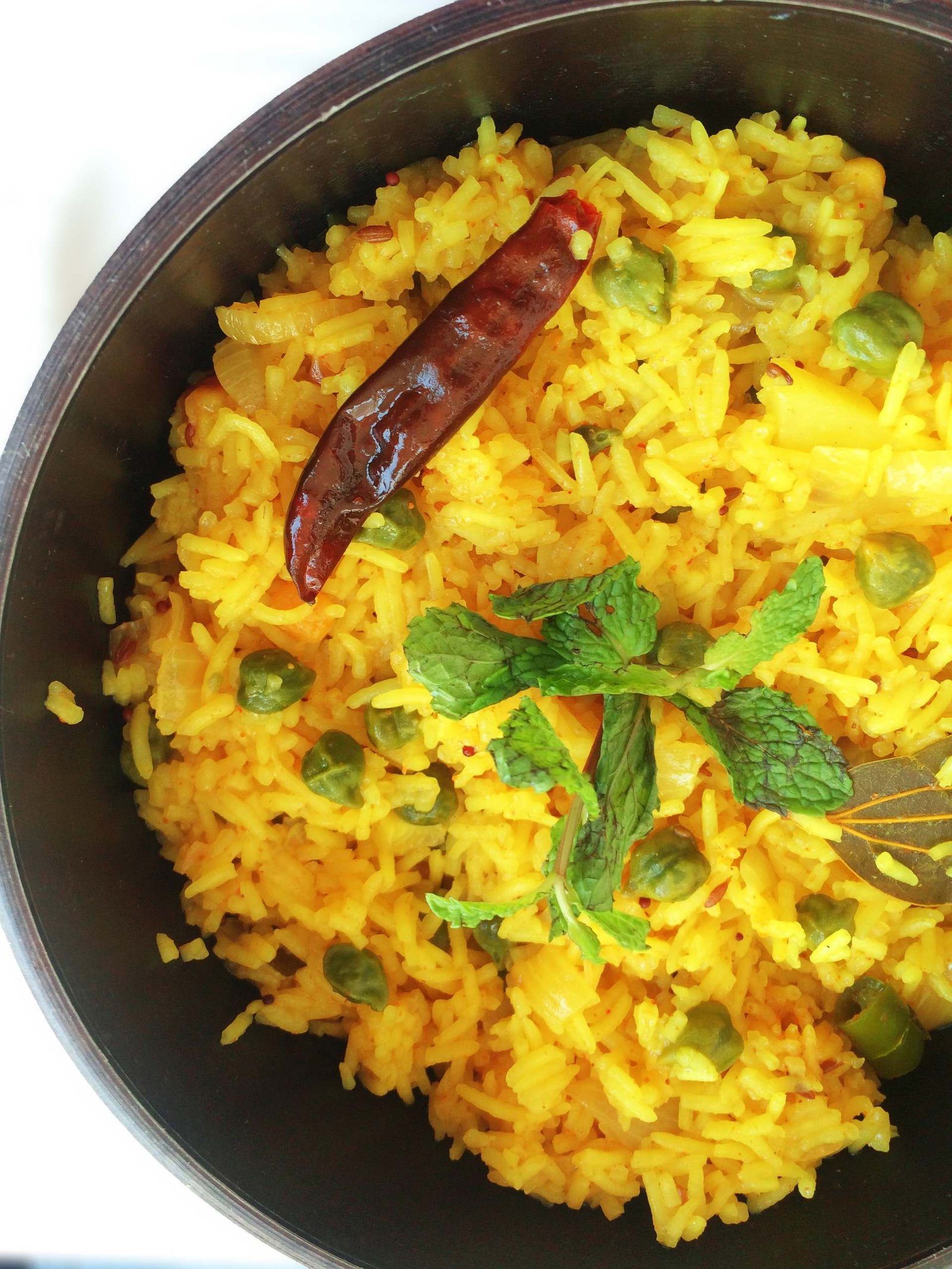 Green Chickpea Pulao