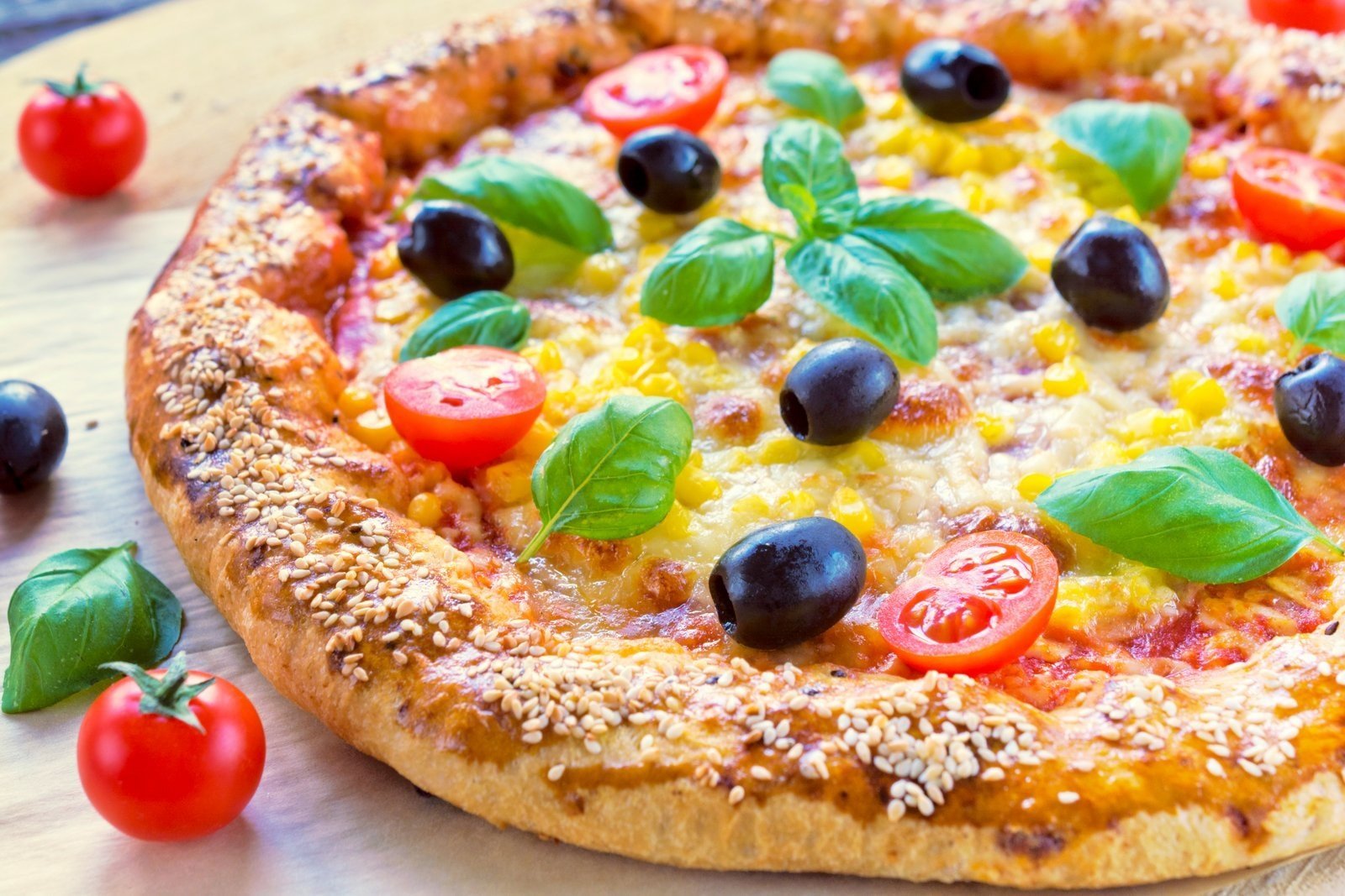Soy and Corn Pizza