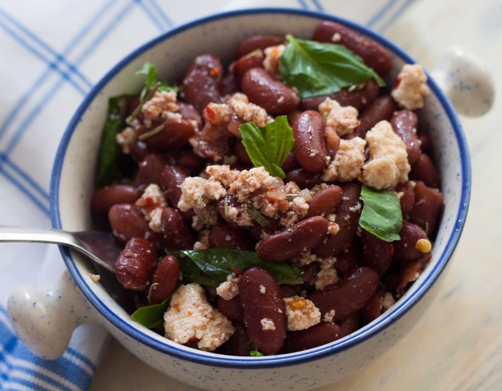 Kidney Bean and Feta Salad