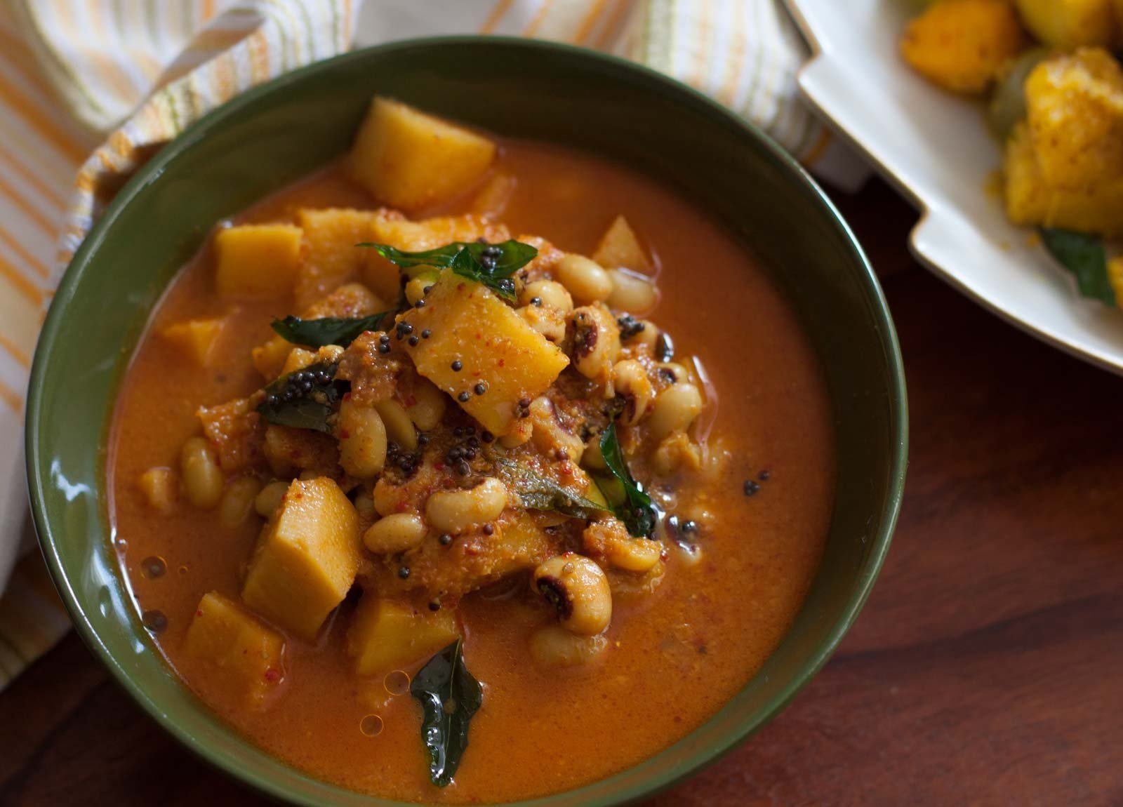 Konkani-Style Black-Eyed Peas and Yam Curry