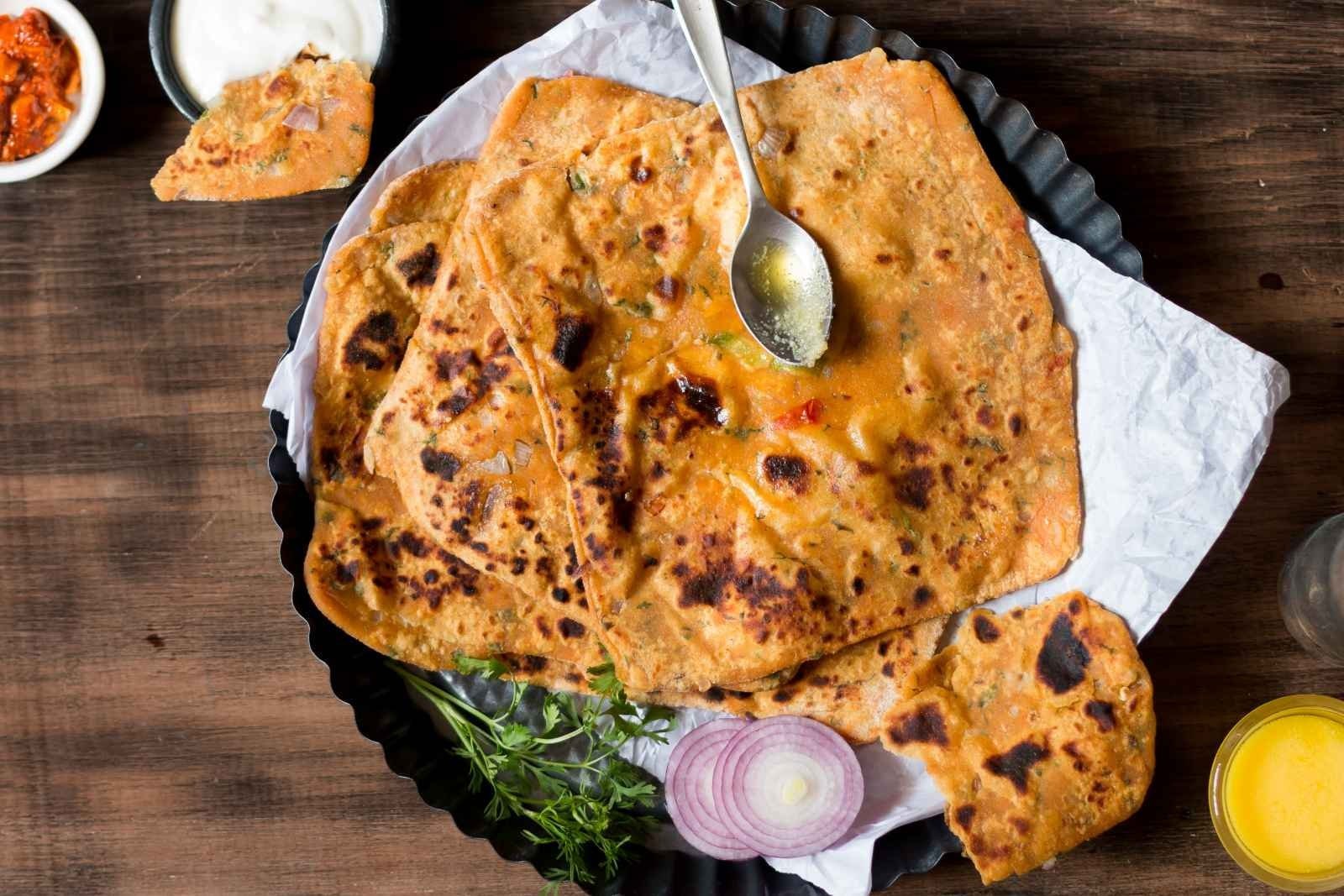 Leftover Dal Paratha