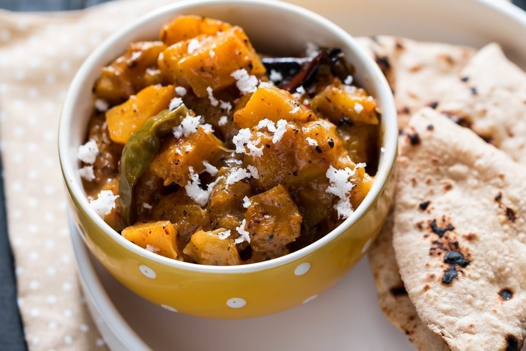 Malwani Pumpkin and Raw Mango Curry
