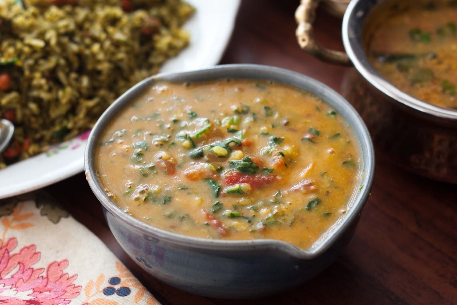 Methi Moong Dal Palak