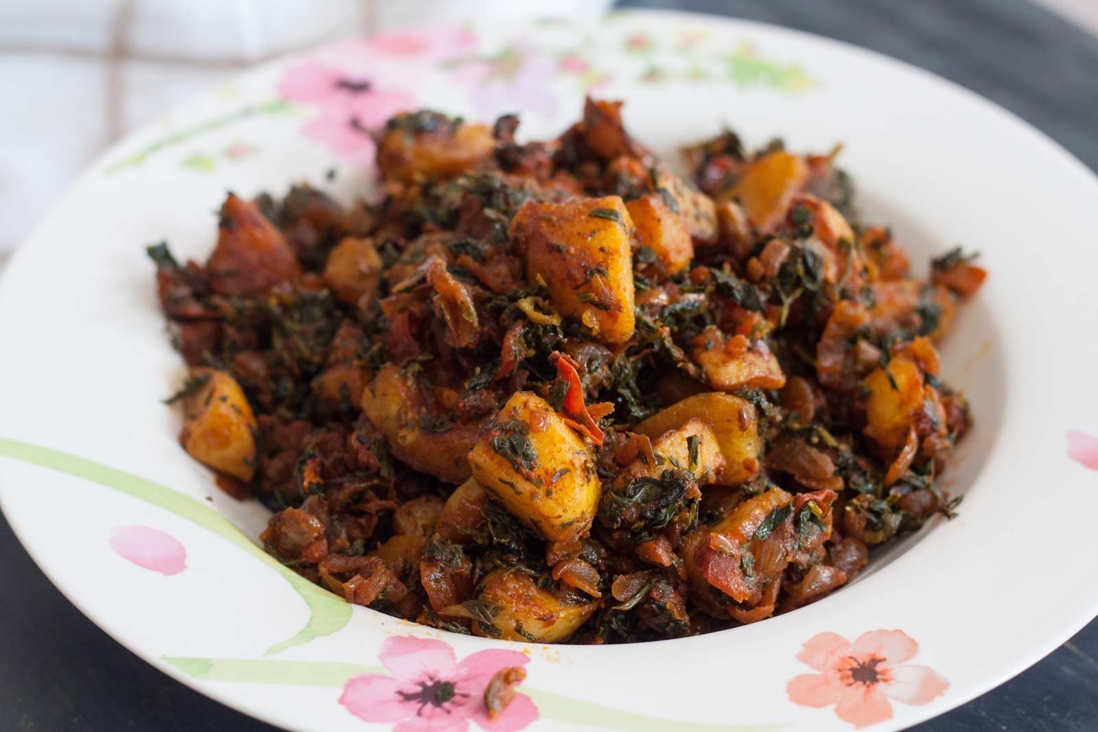 Methi Pudina Aloo Sabzi