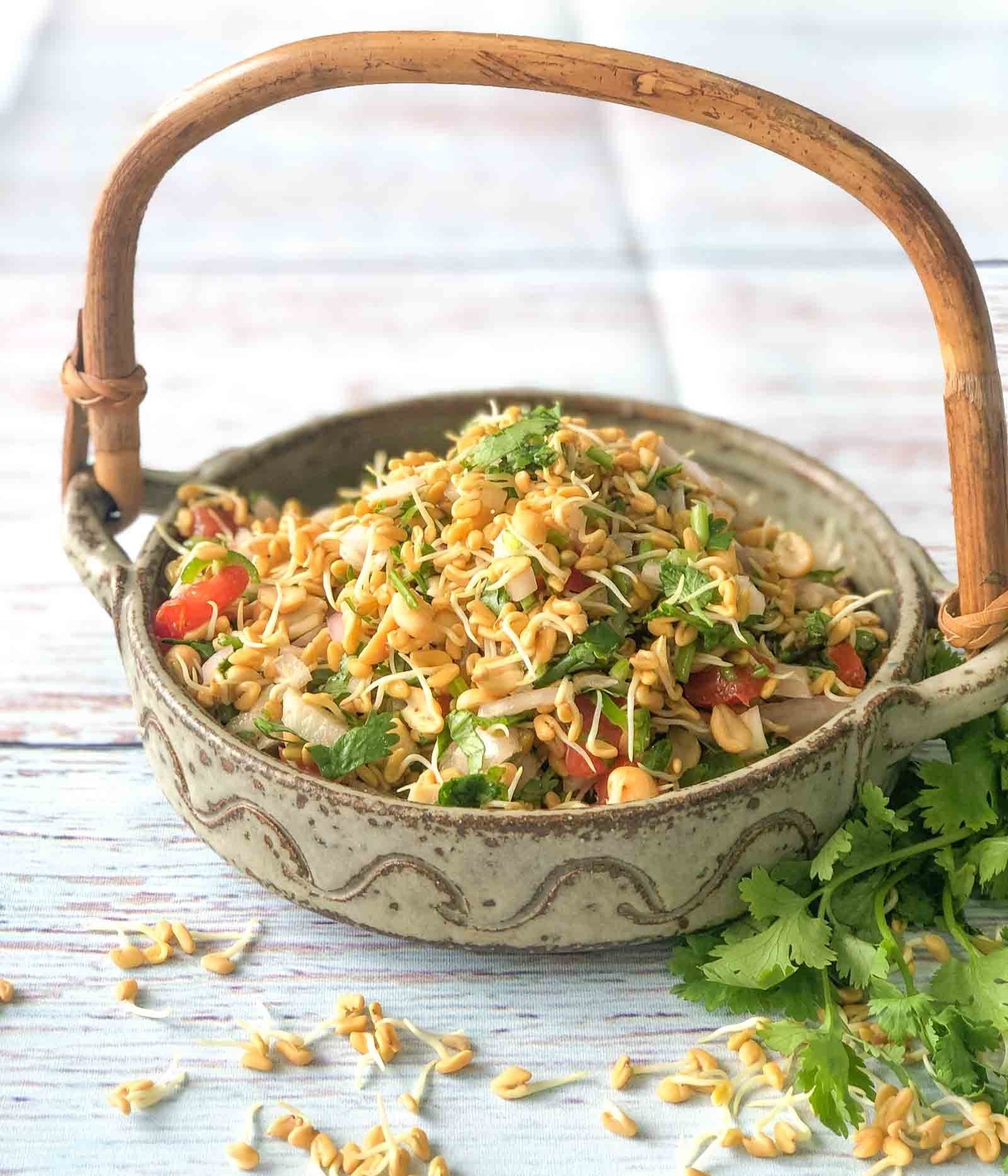 Methi Sprouts Salad