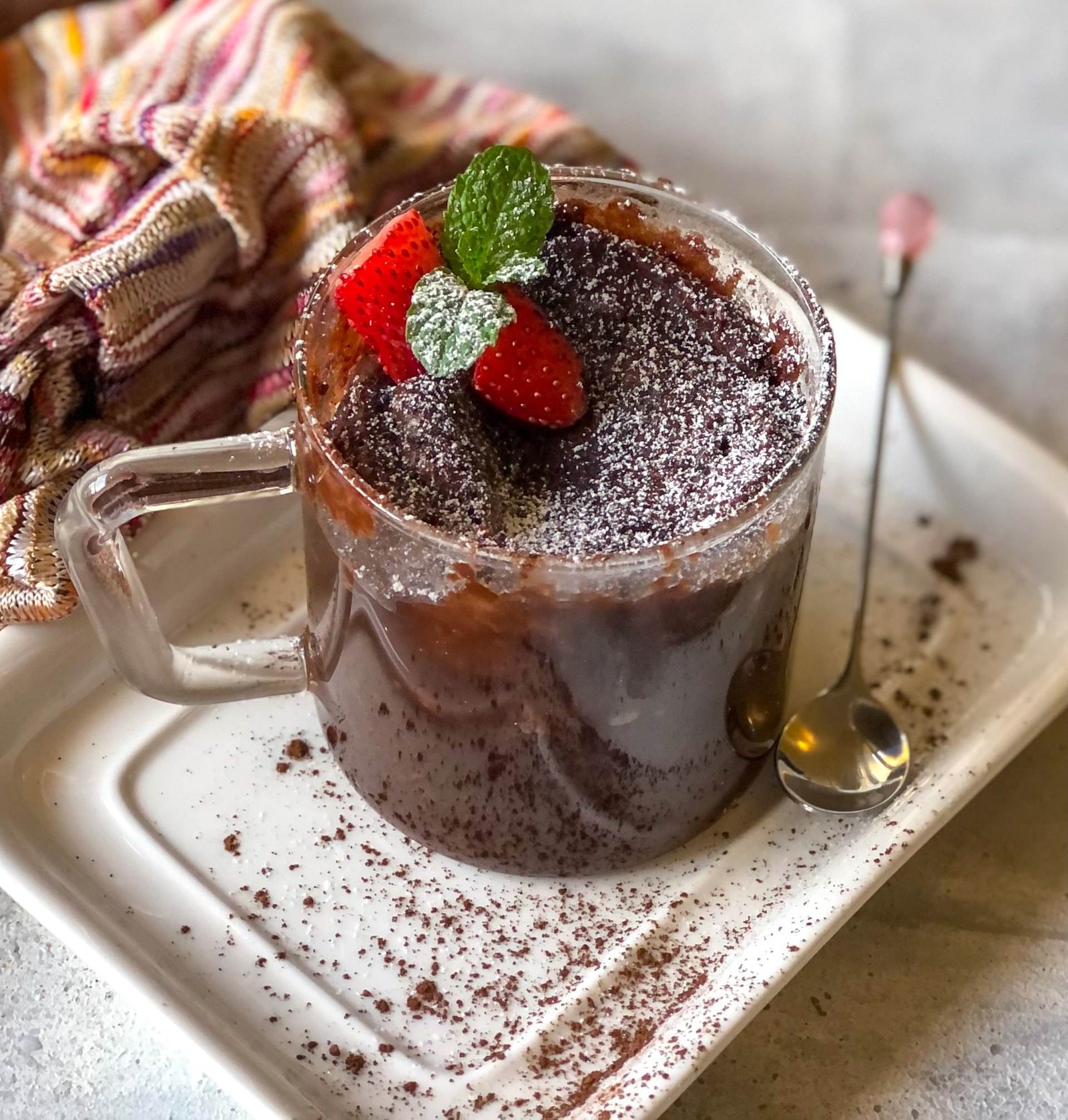 Eggless Chocolate Mug Cake