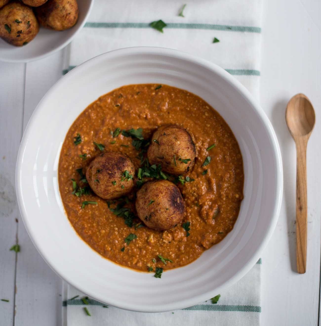 Shrimp-Stuffed Banana Flower Kofta Curry