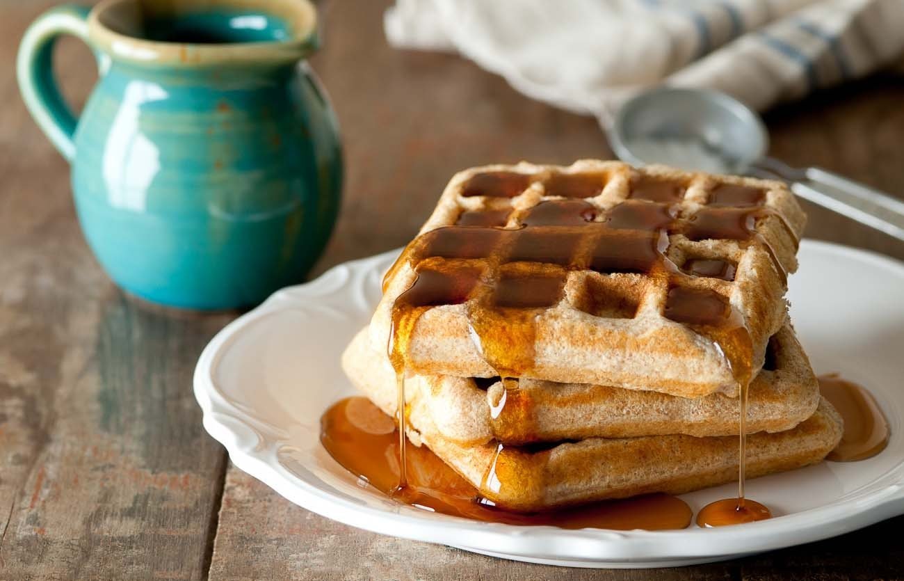 Ragi, Wheat and Oat Waffles