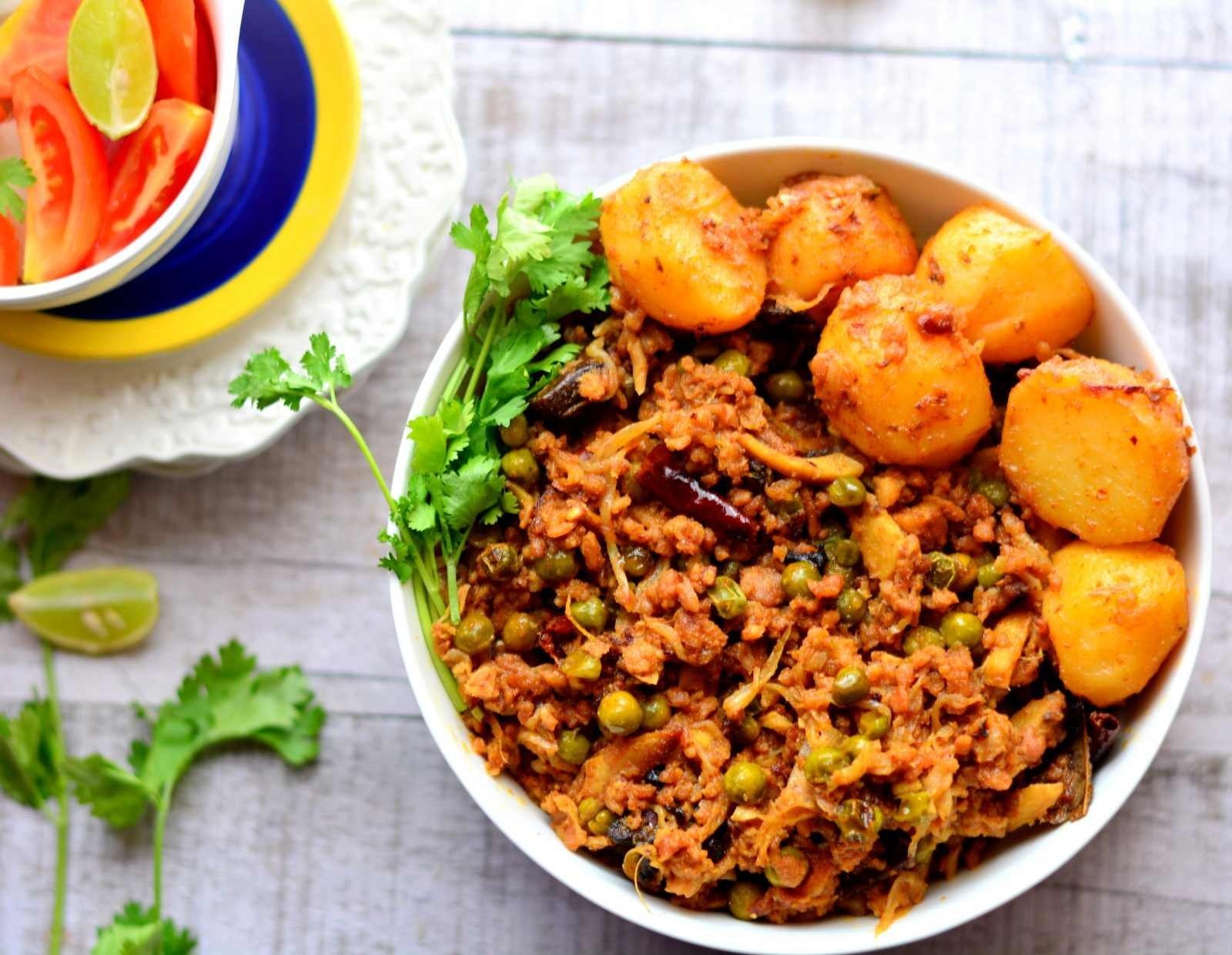 Mutton Keema with Green Peas