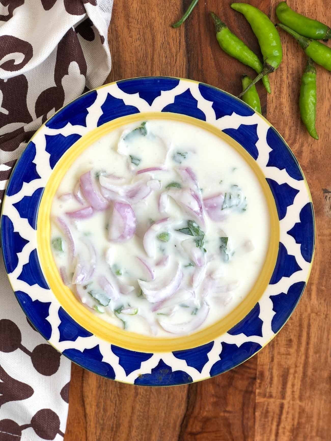 Onion Raita Recipe