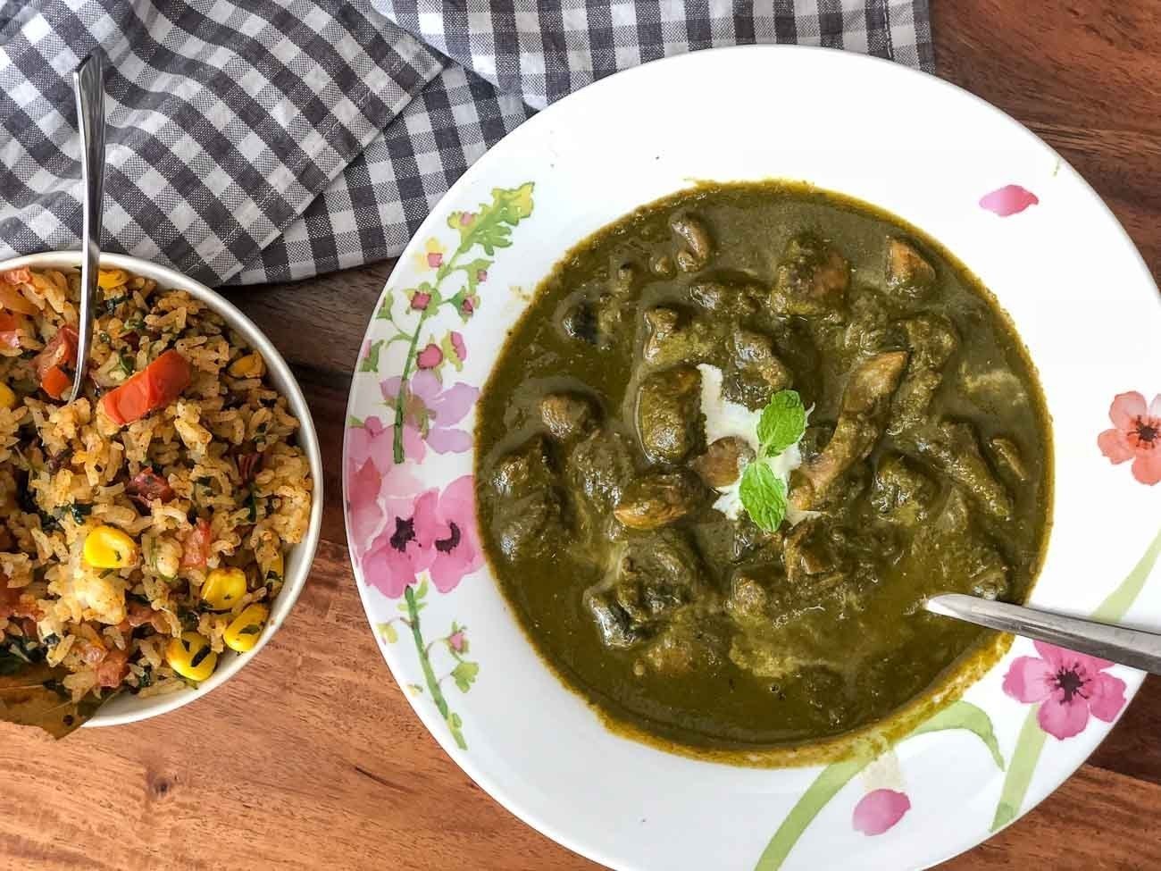 Palak Mushroom Makhani