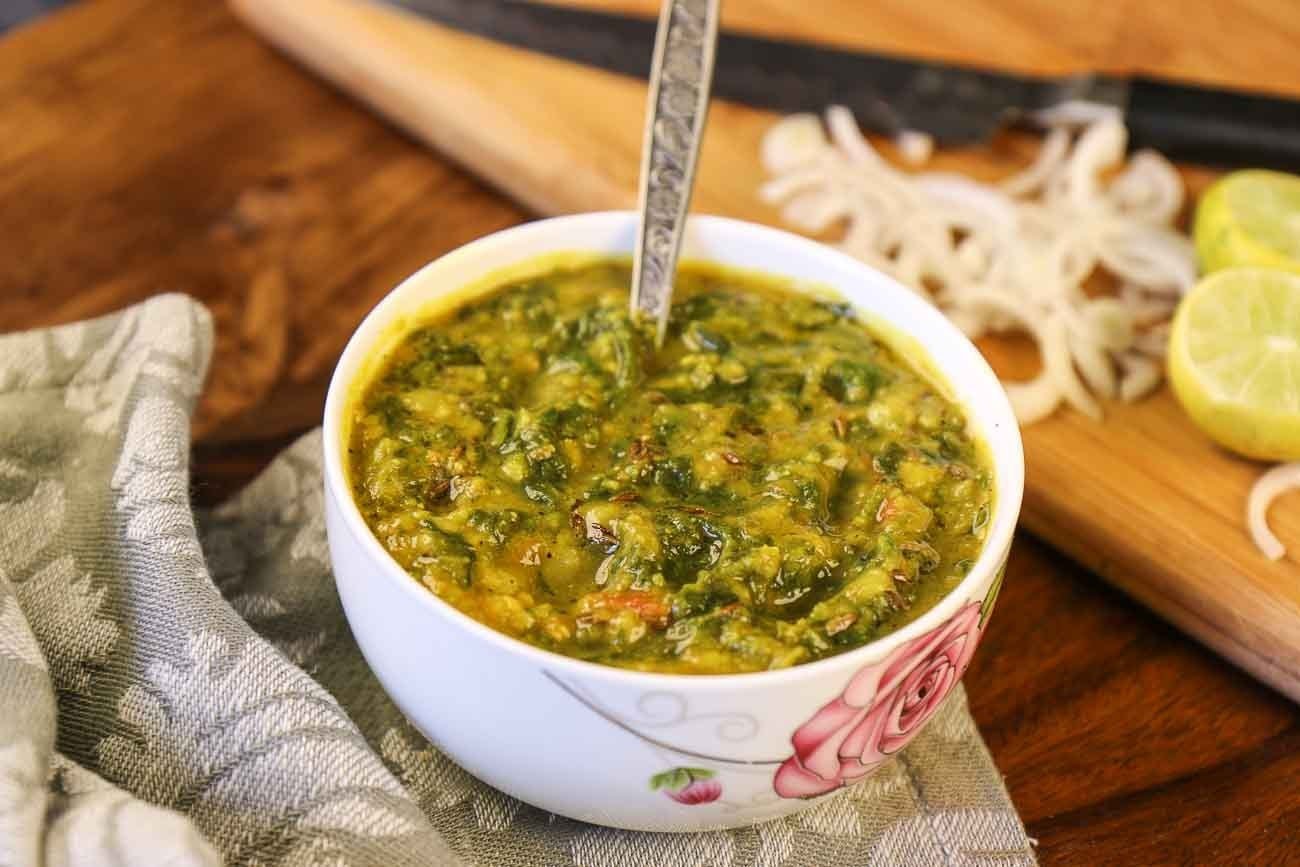 Karnataka-Style Palak Dal with Coconut