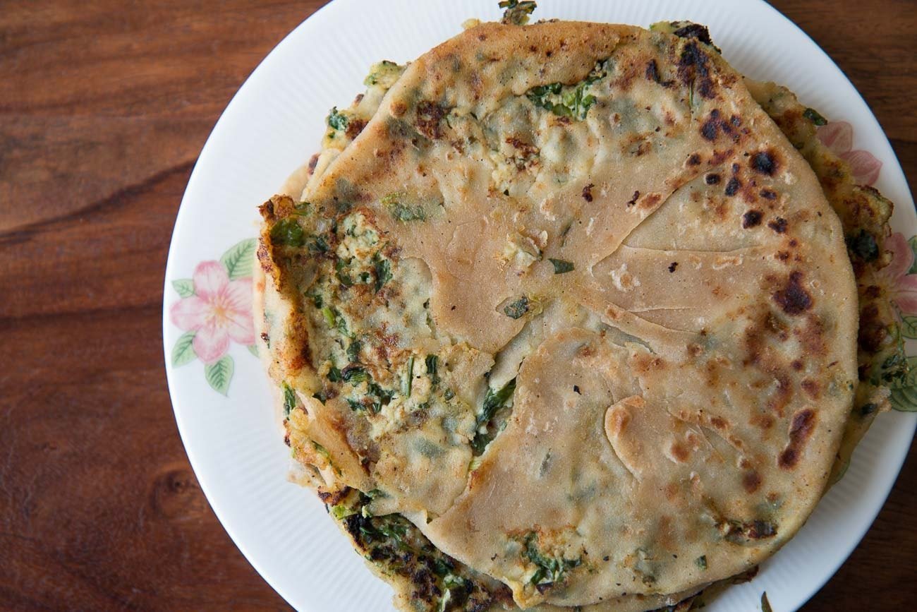 Paneer Methi Paratha