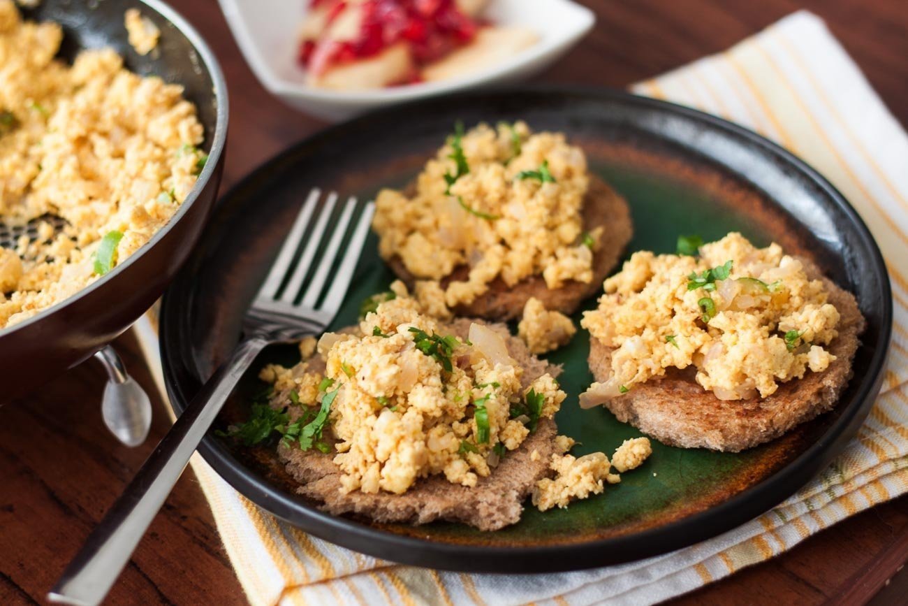Parsi-Style Paneer Scrambled Eggs