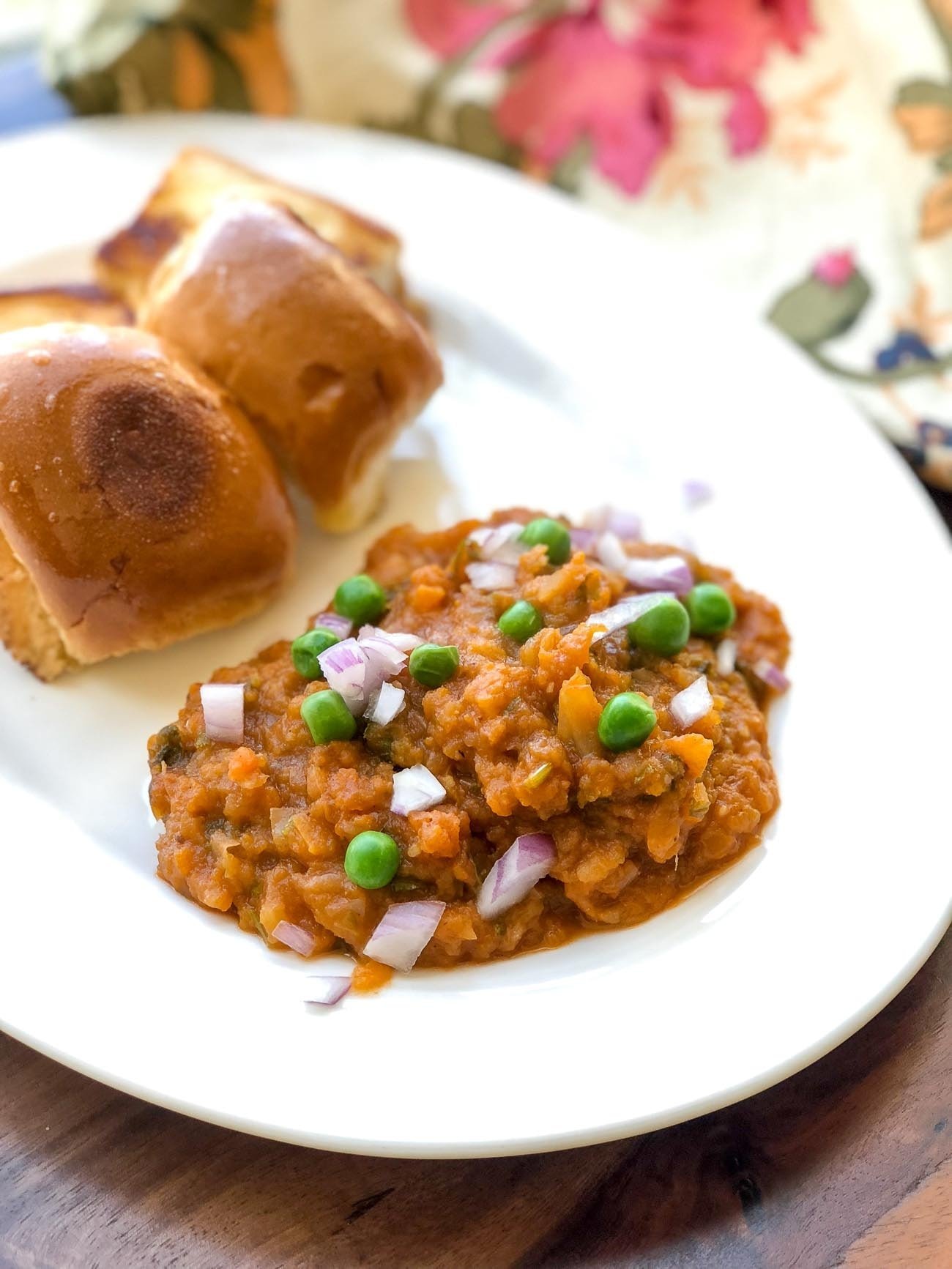 One-Pot Pressure Cooker Pav Bhaji
