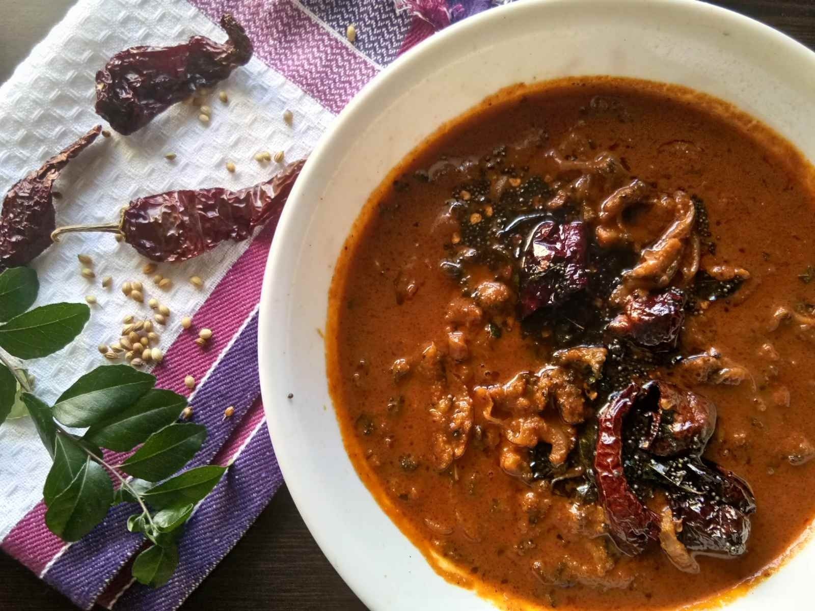 Kerala-Style Bitter Gourd Theeyal