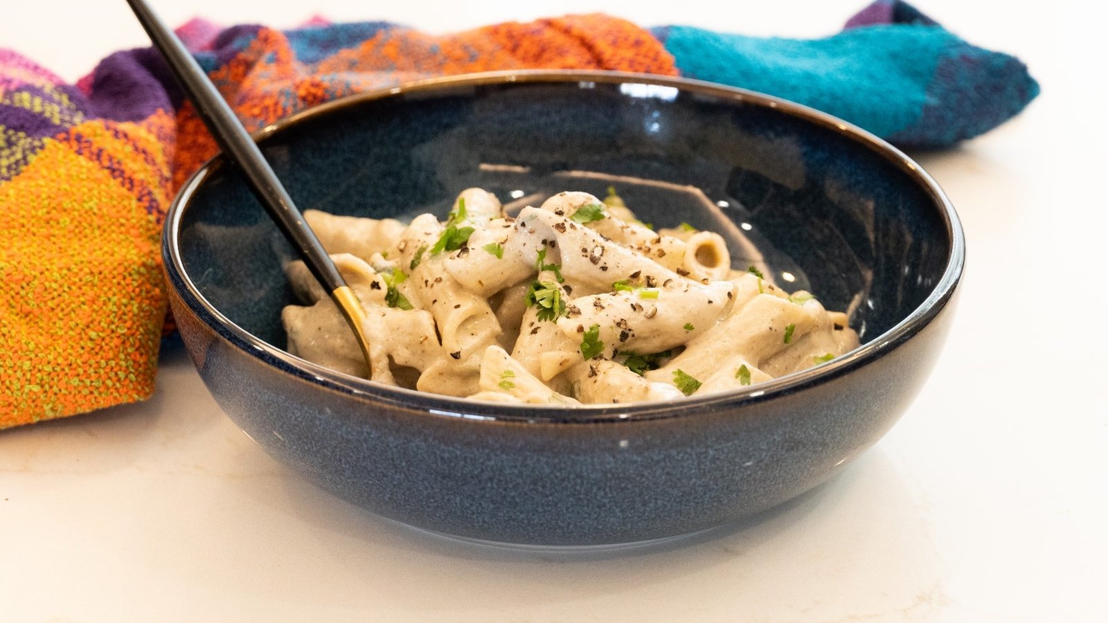 Creamy Mushroom Penne Pasta