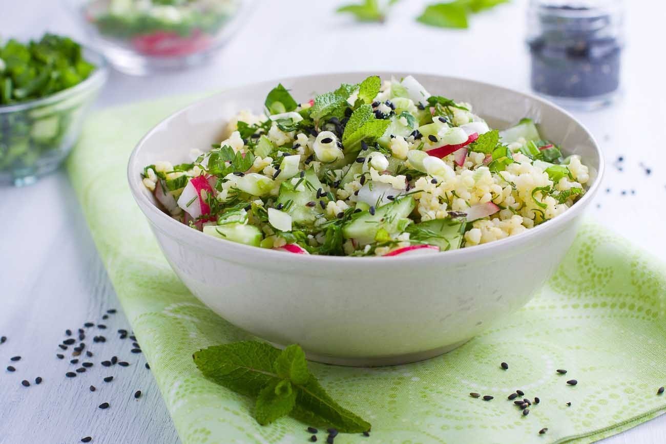 Foxtail Millet and Raw Mango Salad