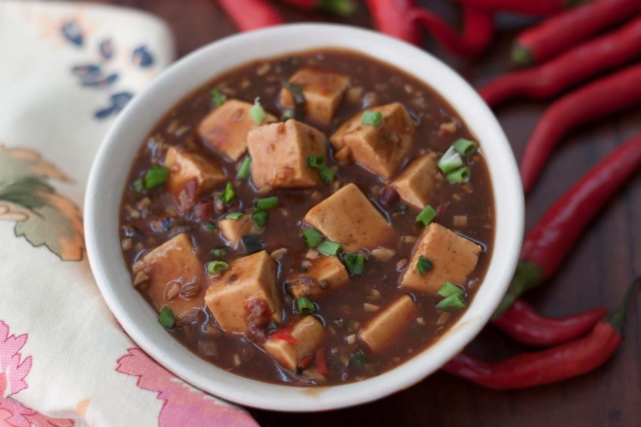 Sichuan-Style Vegetarian Mapo Tofu