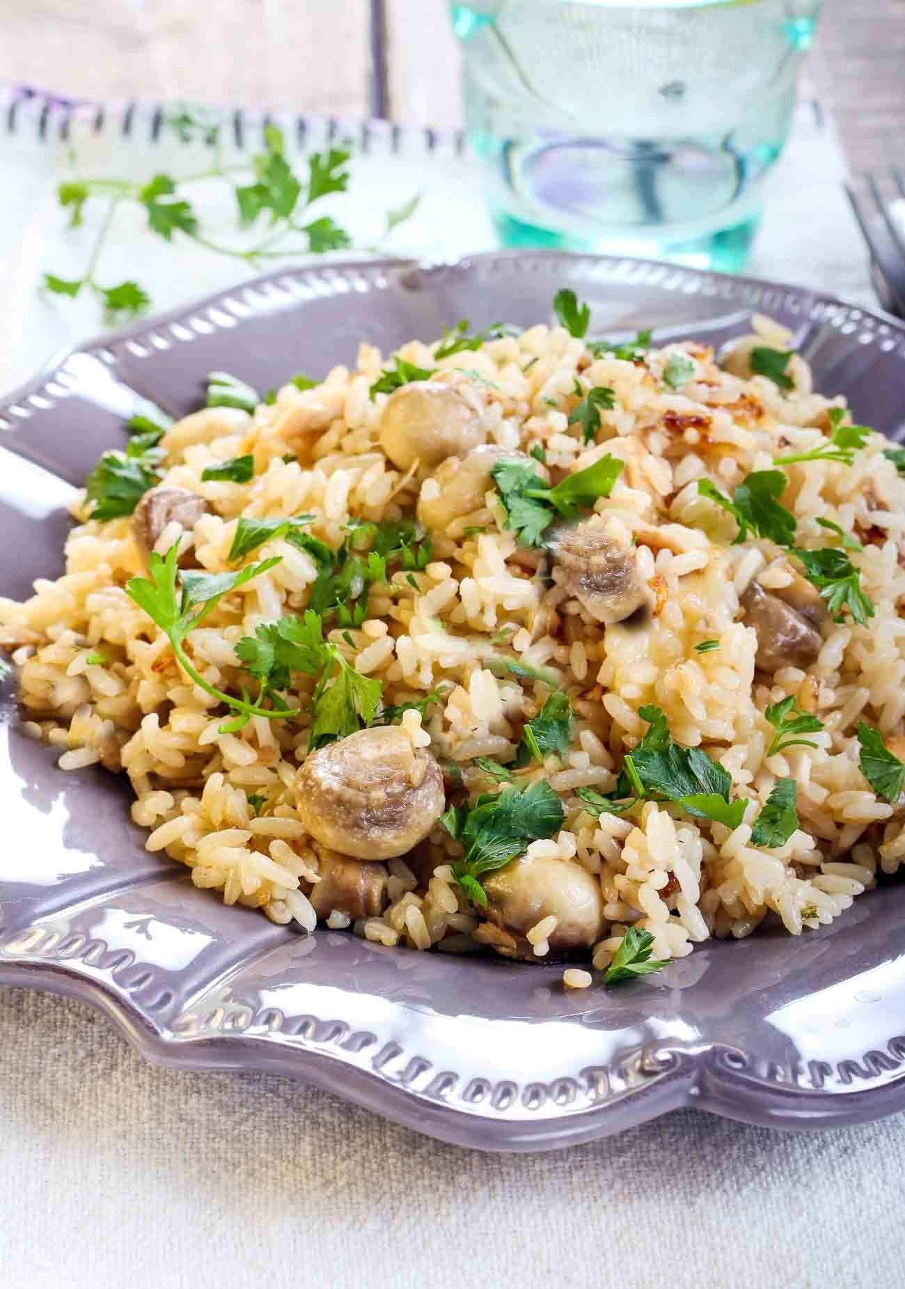 Spicy Mushroom Pulao
