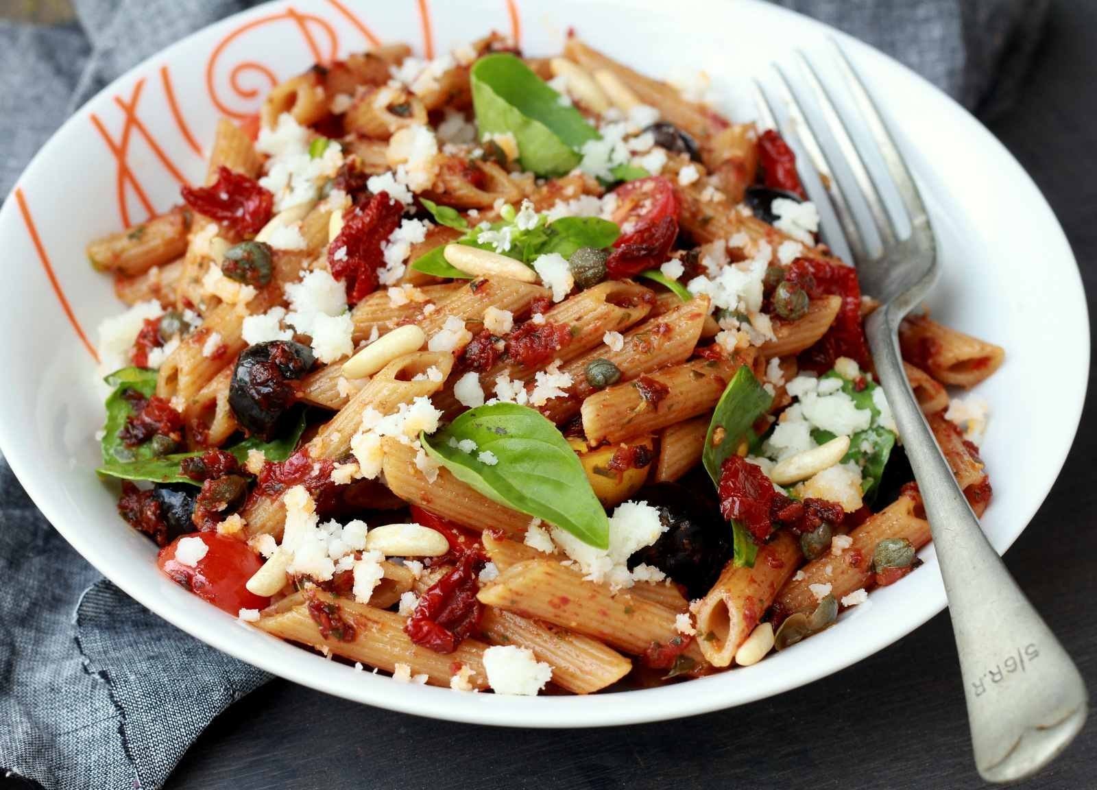 Sun-Dried Tomato Penne Pasta Salad