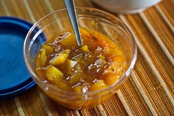 Sweet and Spicy Raw Mango Chutney