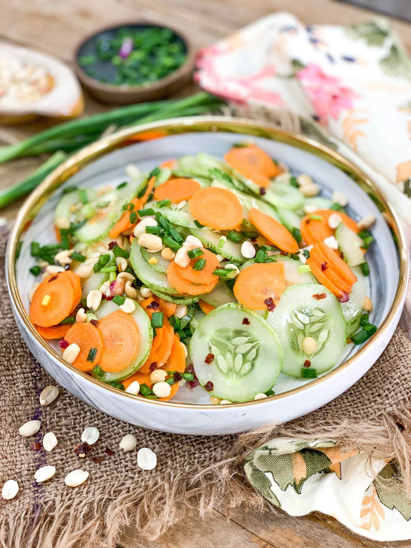 Thai-Style Sweet and Sour Cucumber-Carrot Salad