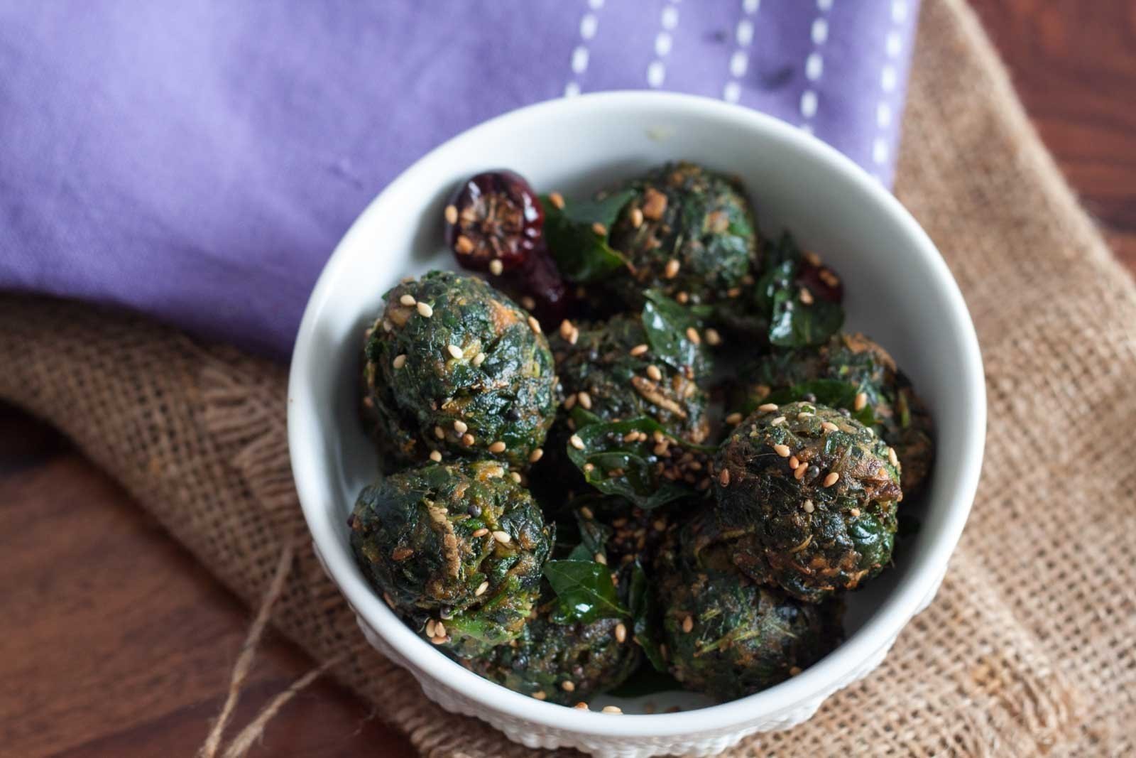 Crispy Thotakura Balls