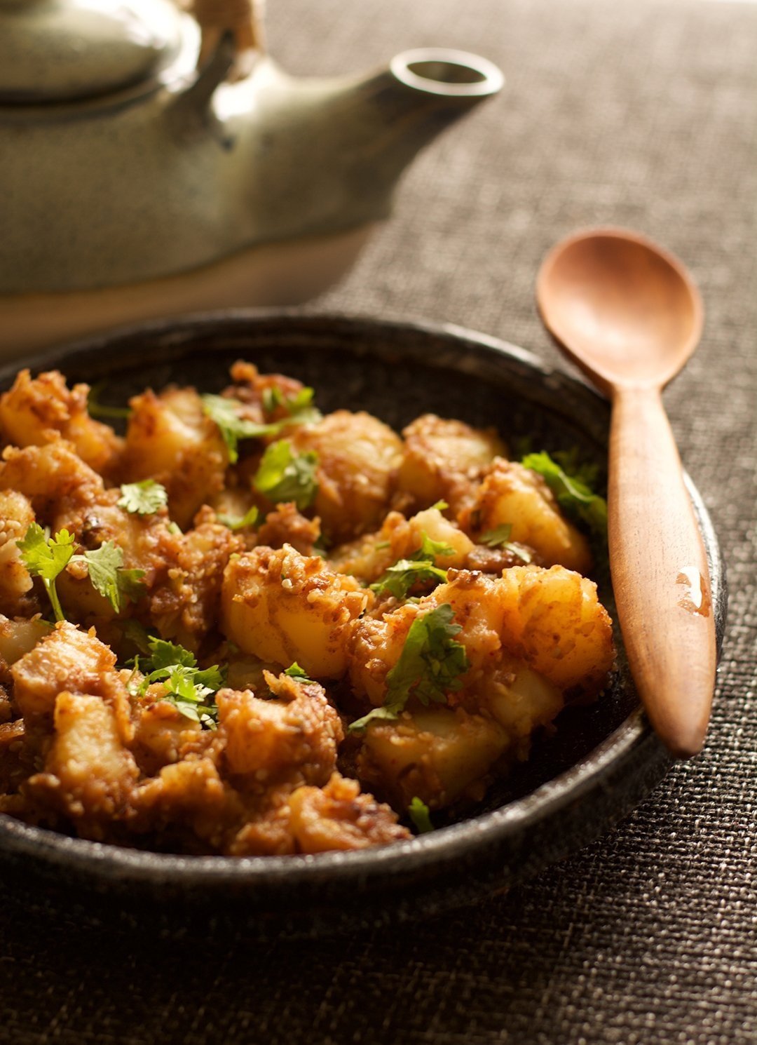 Sesame Potato Sabzi