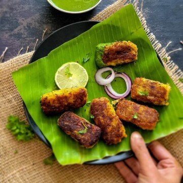Raw Banana Tikki