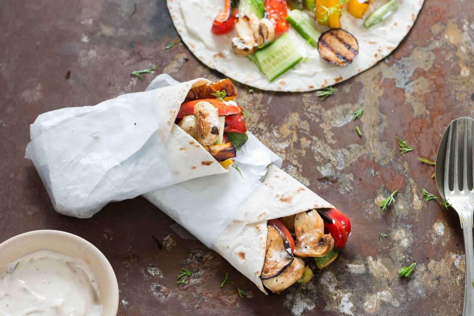 Grilled Vegetable Gyros