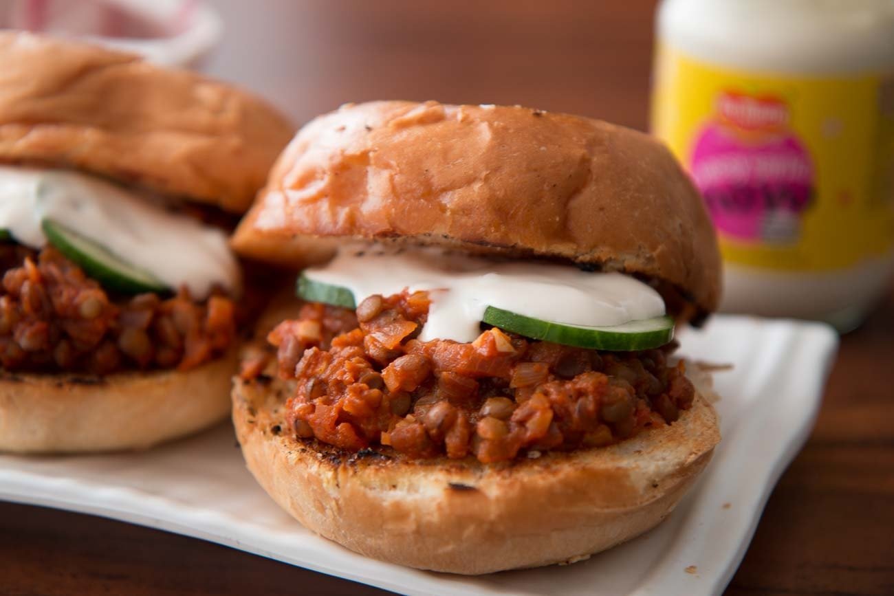 Vegetarian Sloppy Joe Burger